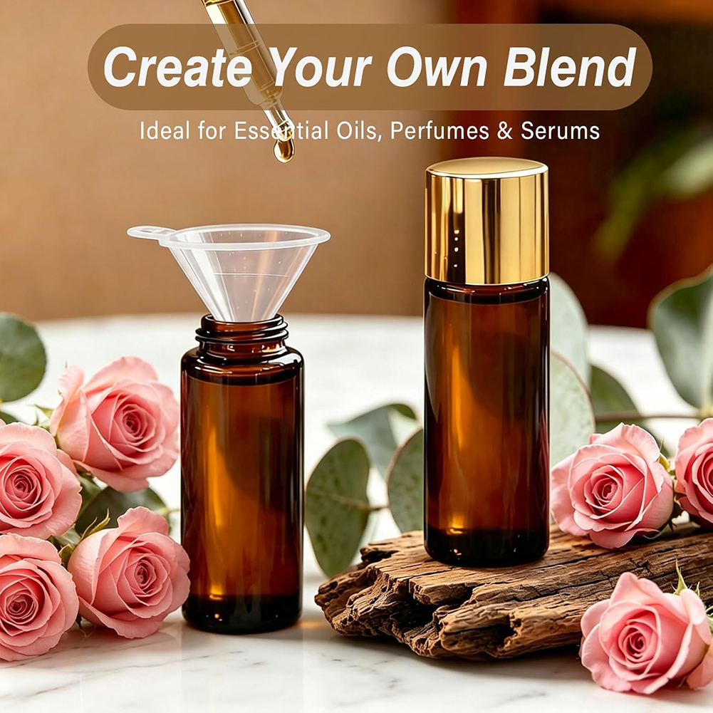 Luxury Skincare Serum - UVカットガラス容器 DIY美容液用 多目的オイル、香水、美容液用 高級ホームスキンケア組織