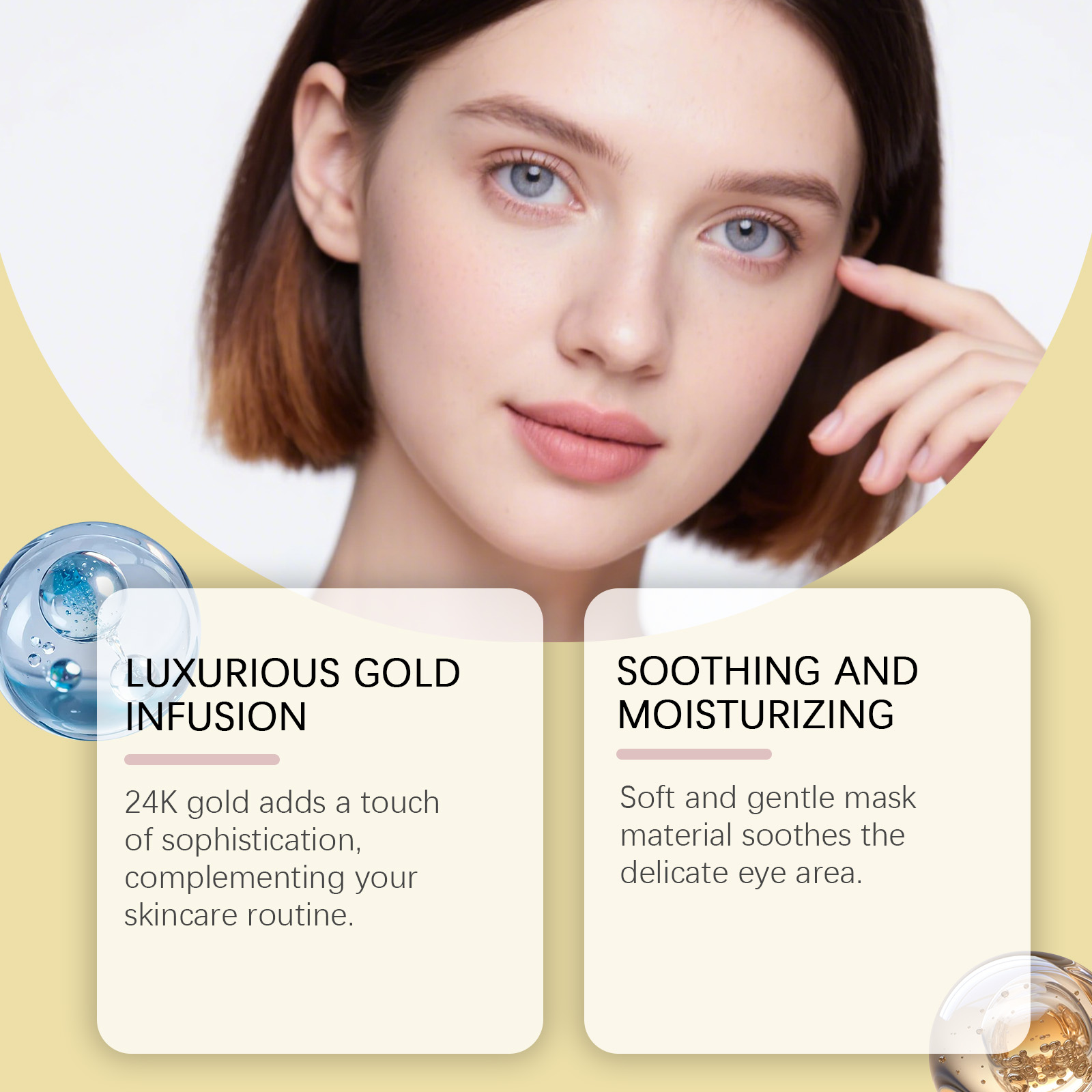 保湿修復24Kゴールドアイマスクバリア保護鎮静赤み冬スキンケ - Luxury Skincare Serum のレビューと価格